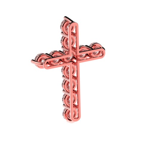Cross with diamonds