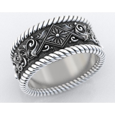 Engagement ring, Gothic style