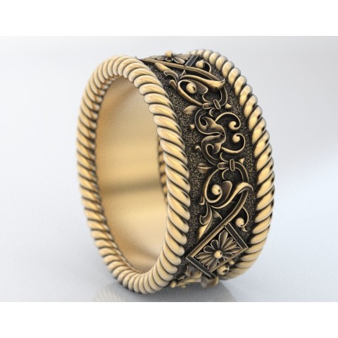 Engagement ring, Gothic style
