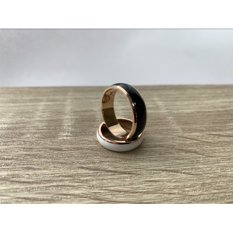 Enamel wedding rings