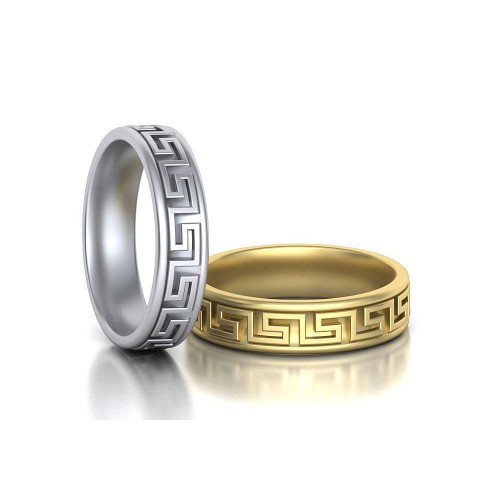 Engagement rings with patterns