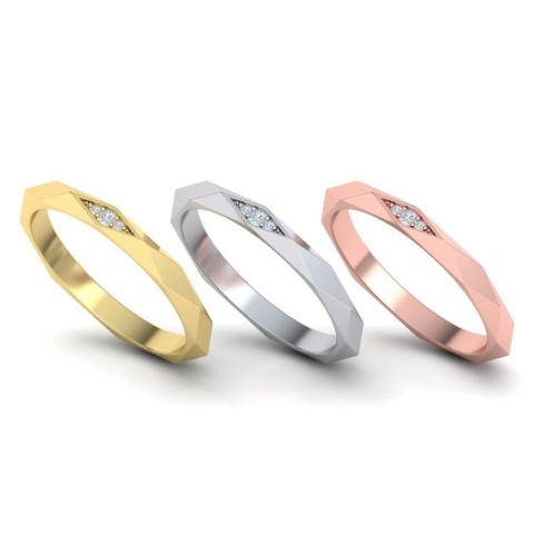 Geometry wedding ring